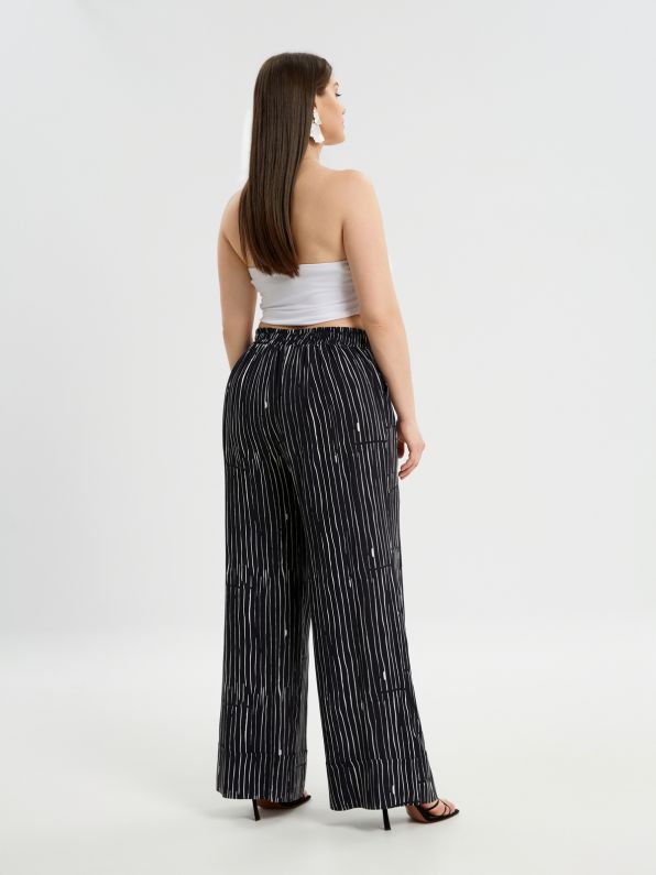 Oversized Wide Leg Pants - 8301.2046