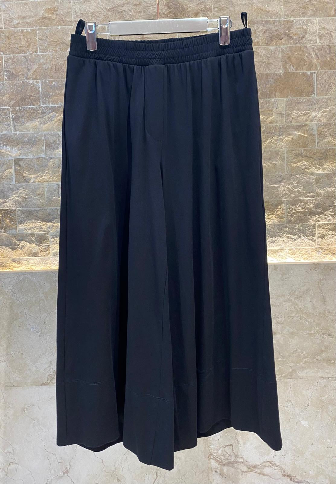 Wide Leg Cotton Cropped Pants - 8301.2051 - Brown Loft
