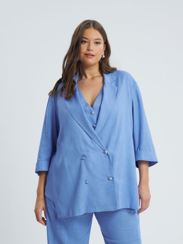 Oversized Linen Jacket - 8301.4011