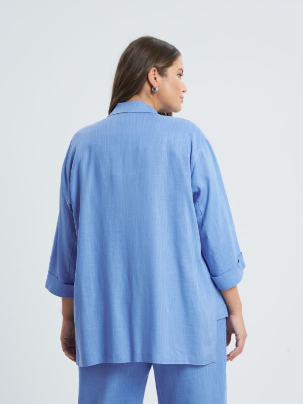 Oversized Linen Jacket - 8301.4011