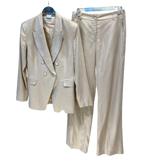 Shimmery Linen Jacket and Pants