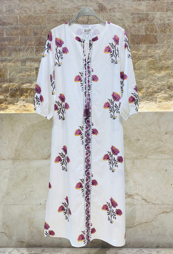 Long Cotton Poplin Dress - AWS2-640