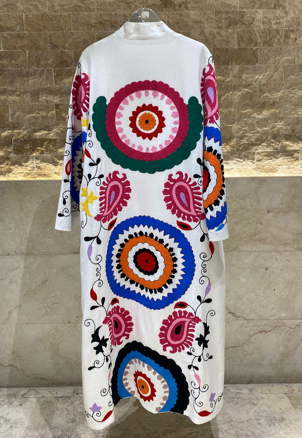 Embroidered Dress and Kaftan - AWS2-814