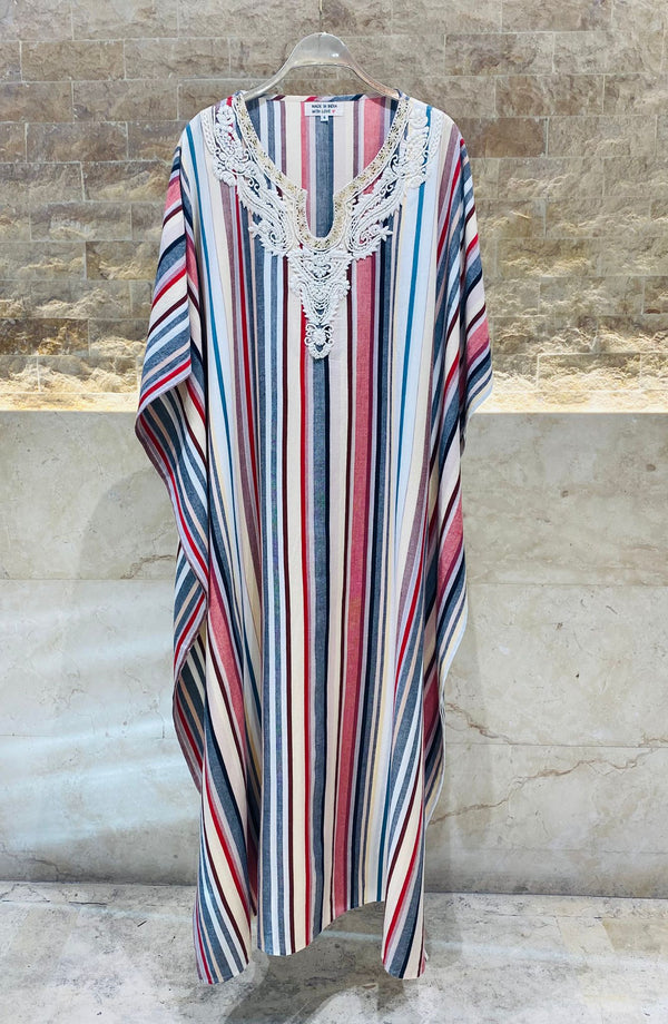 Long Striped Kaftan - AWS2-856
