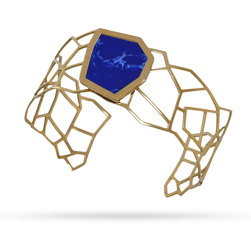 Geometry Open Cuff Bracelet - CPU010 - Brown Loft