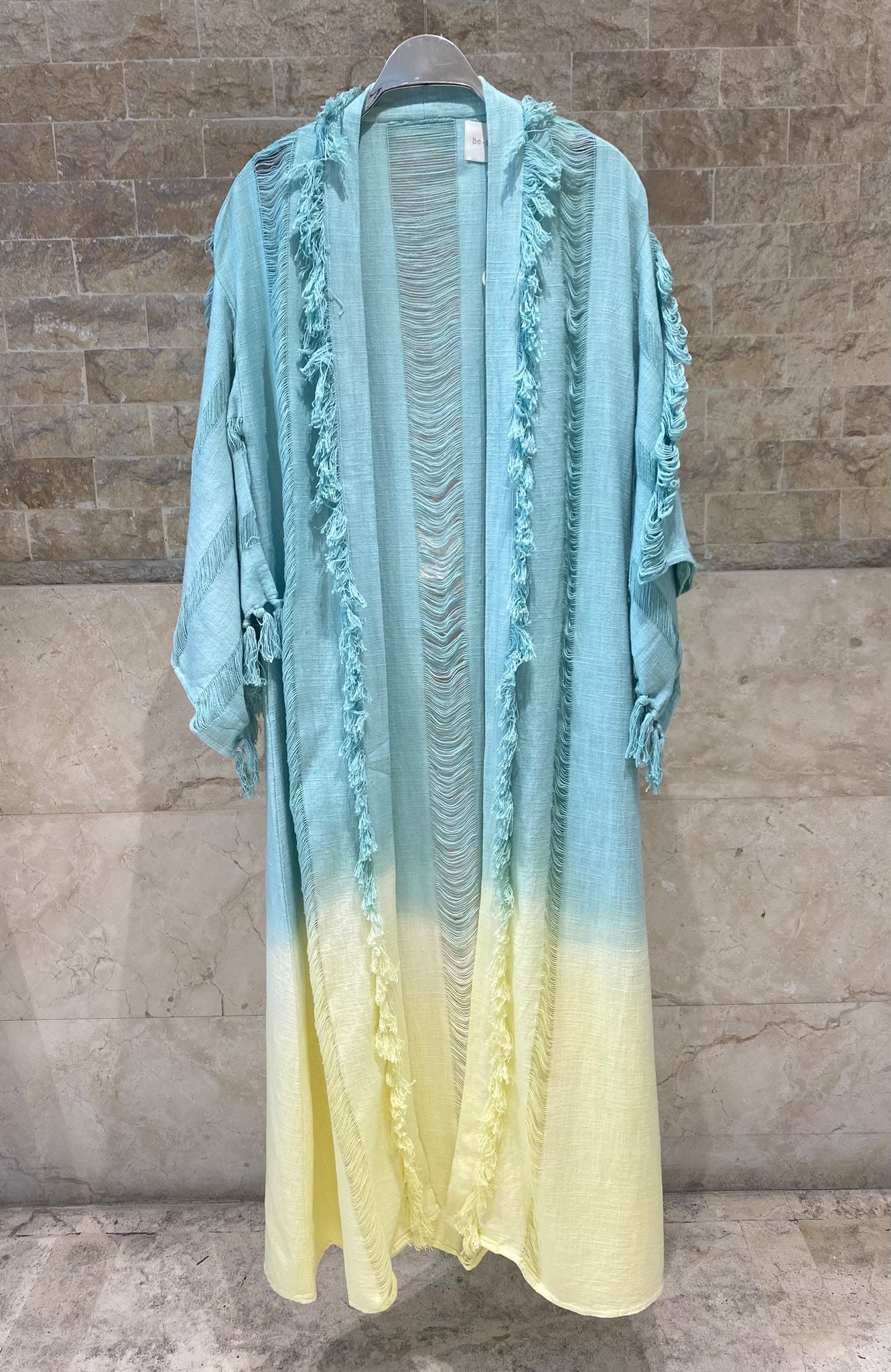 Dore Fringed Tie Dye Kimono