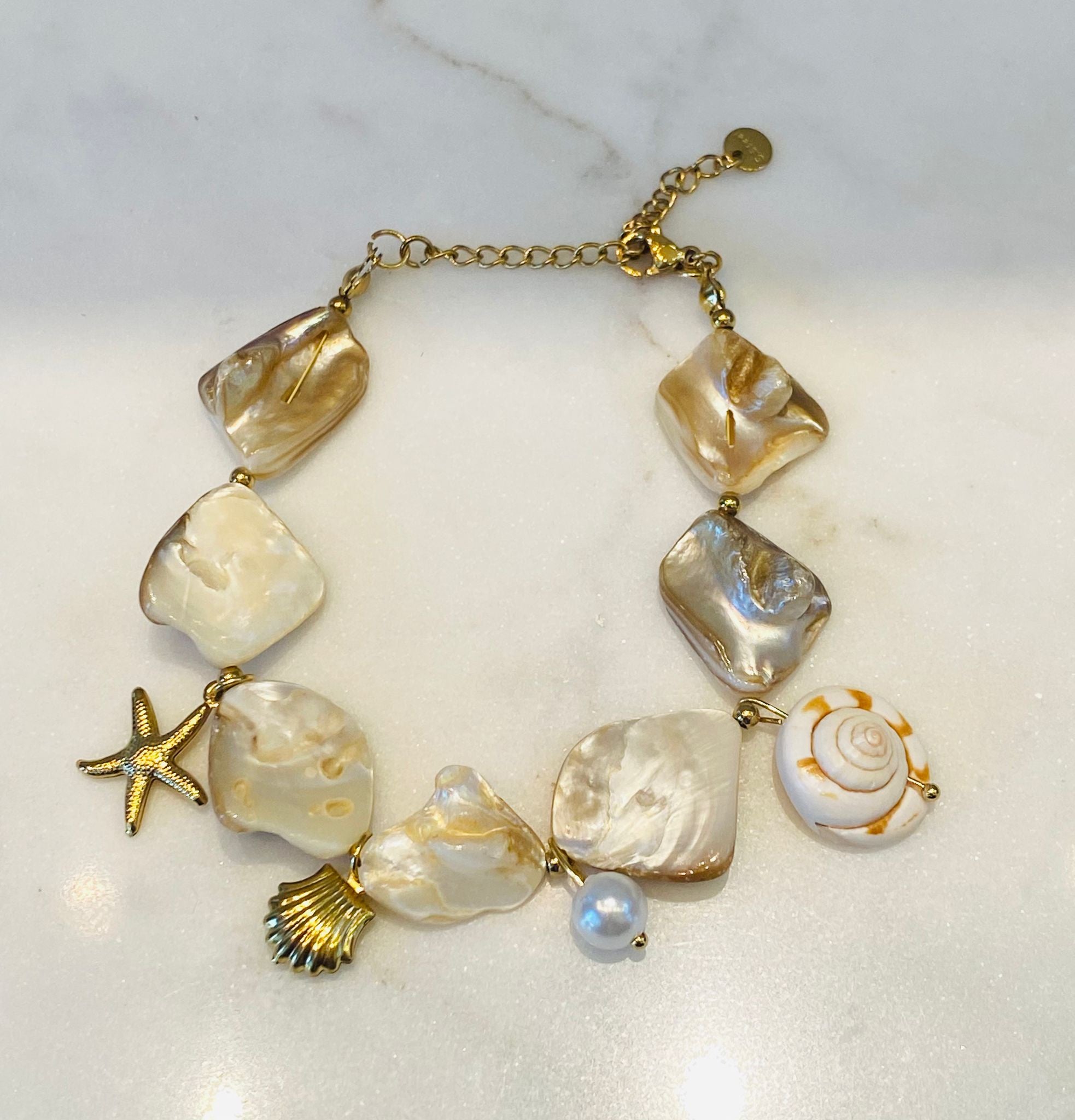 Elva Bracelet سوار سلسلة من عرق اللؤلؤ