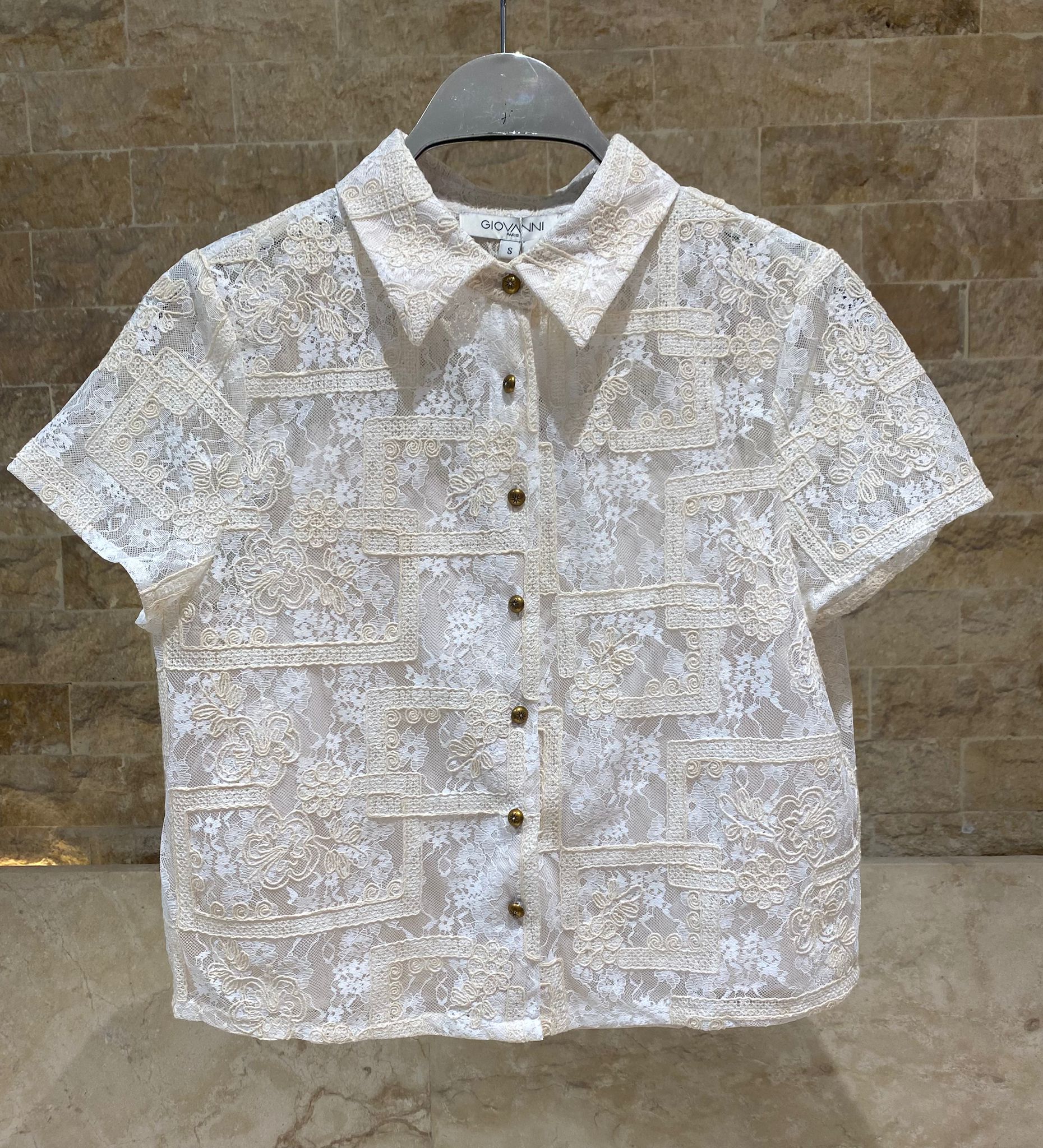 Mesha/Esther Lace Shirt and Pants - Brown Loft