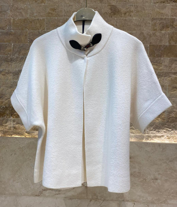 HY2394 High Collared Neck Sweater Topسترة بياقة عالية وياقة عالية