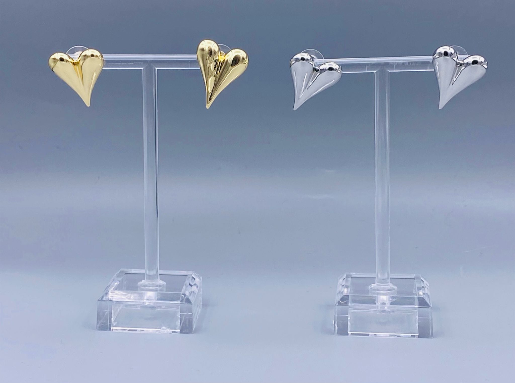 Puffy Heart Earrings - KP004