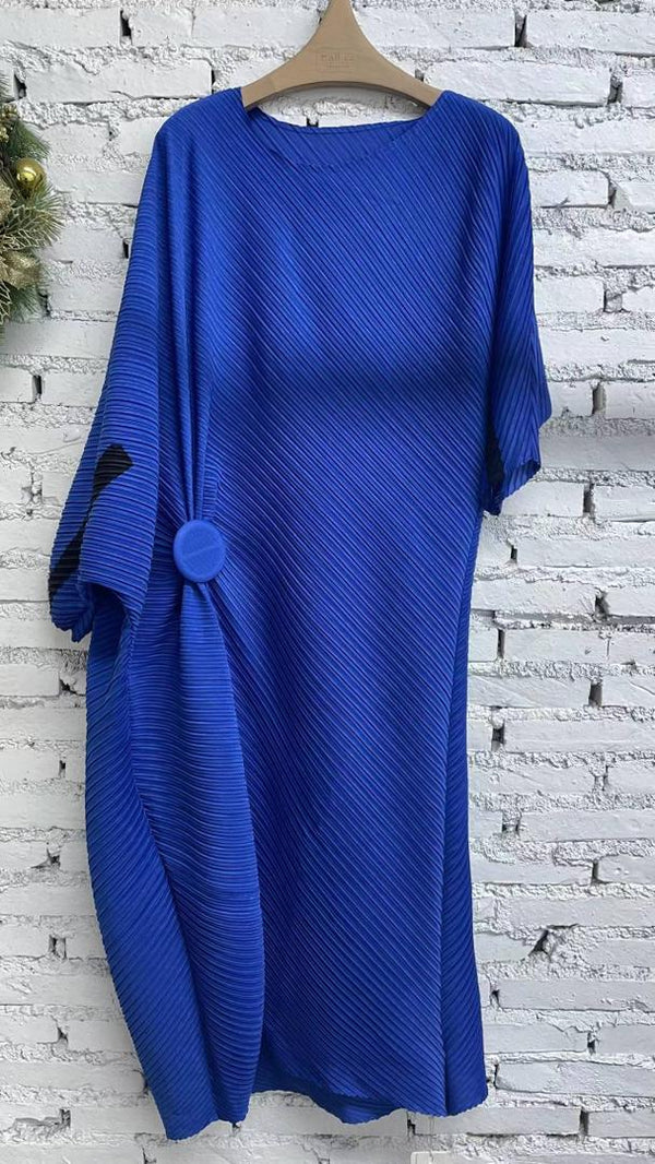 Plisse Long Dress - L19196