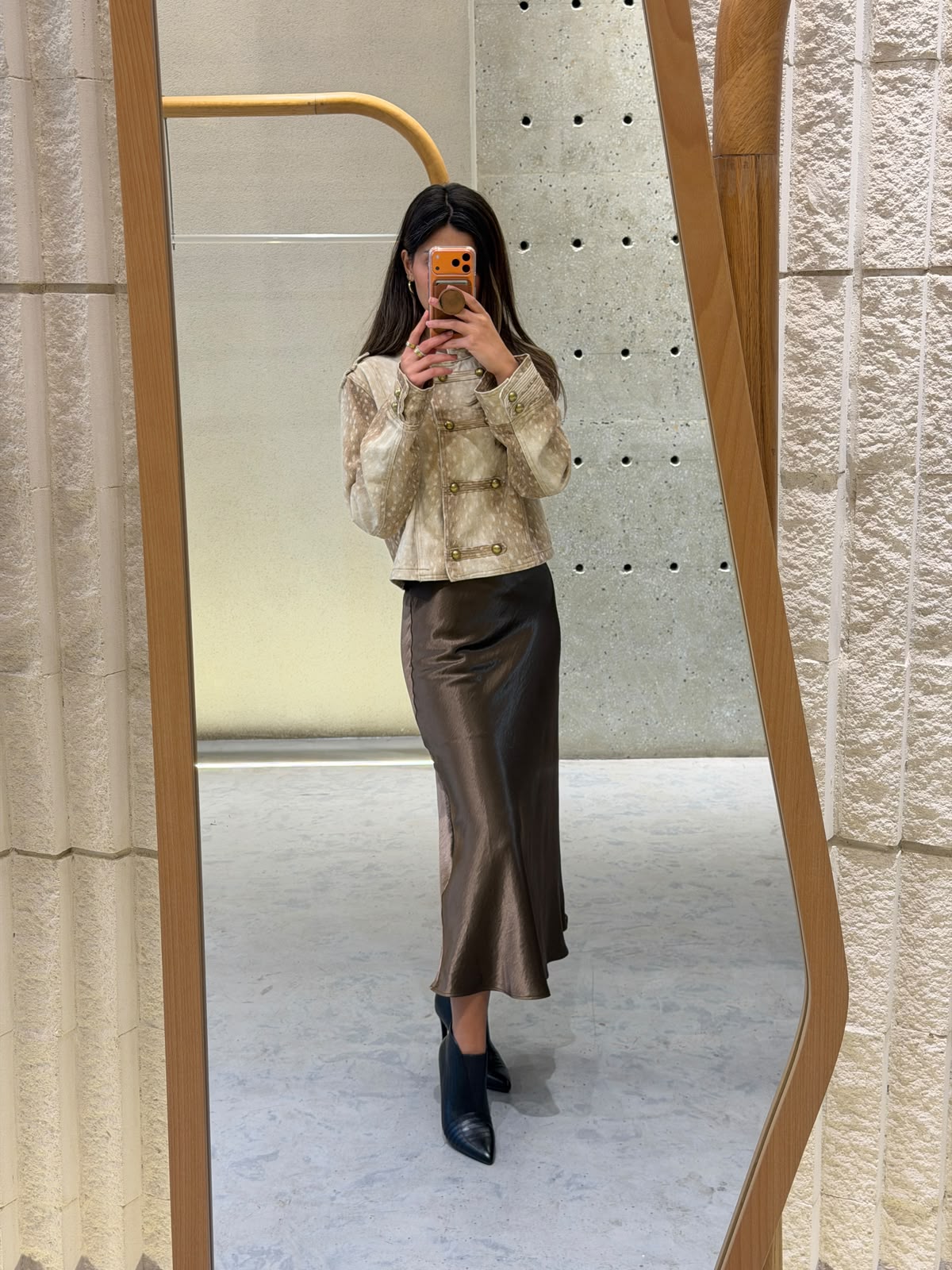 Short printed officer-style jacket JM22860