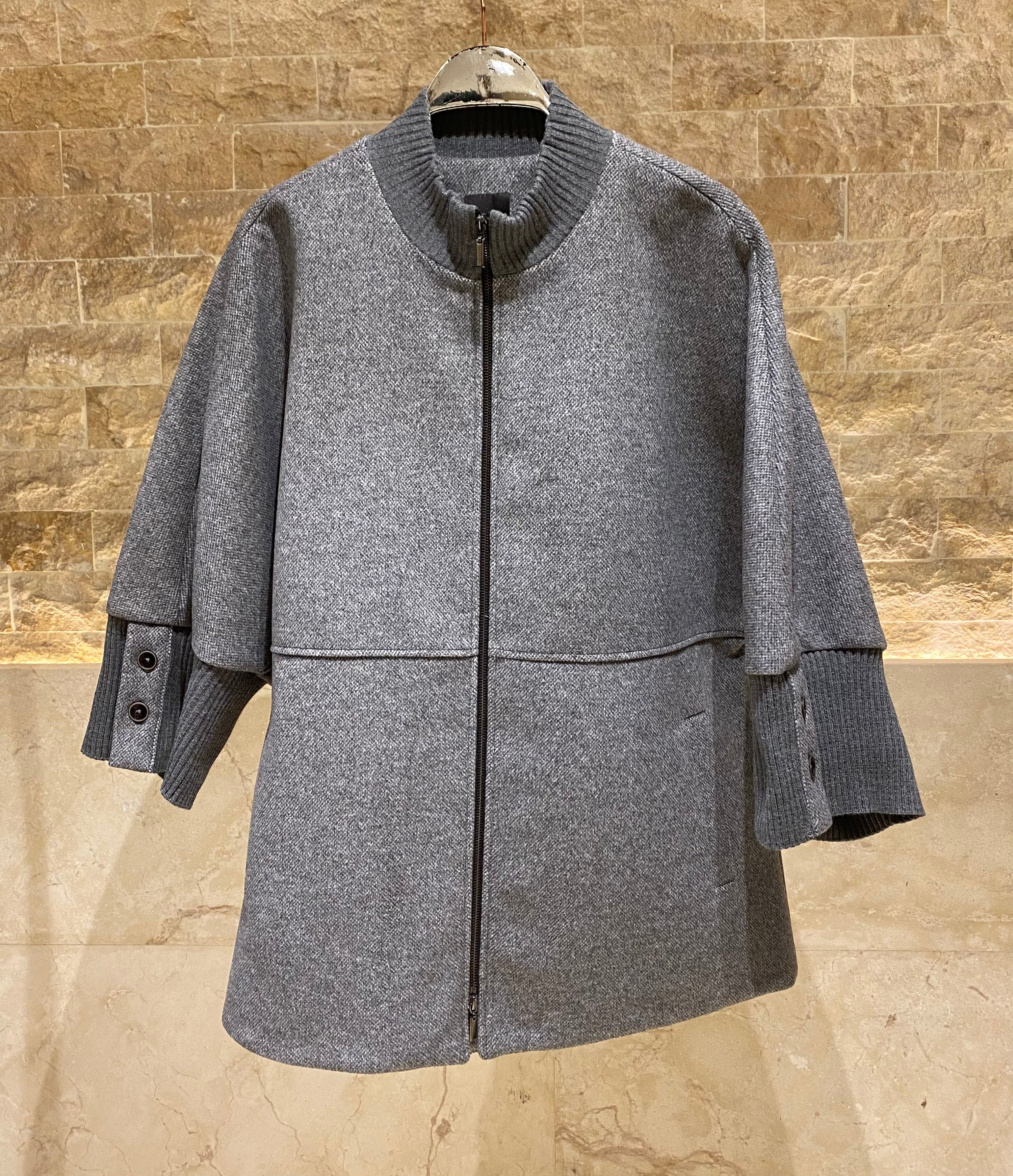 54-9018 Oversized Coat - Brown Loft