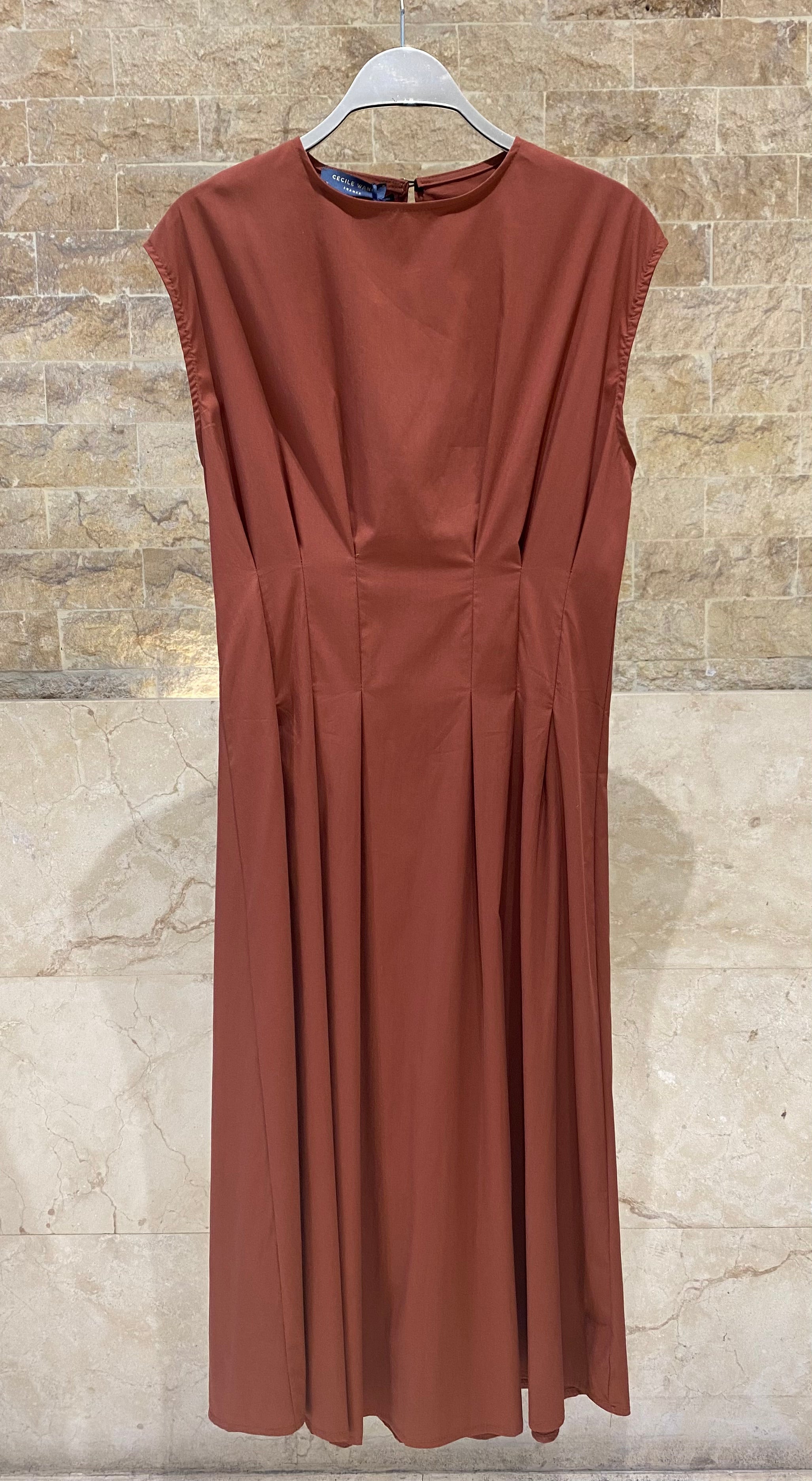 Structural Sleeveless Dress TDM30626