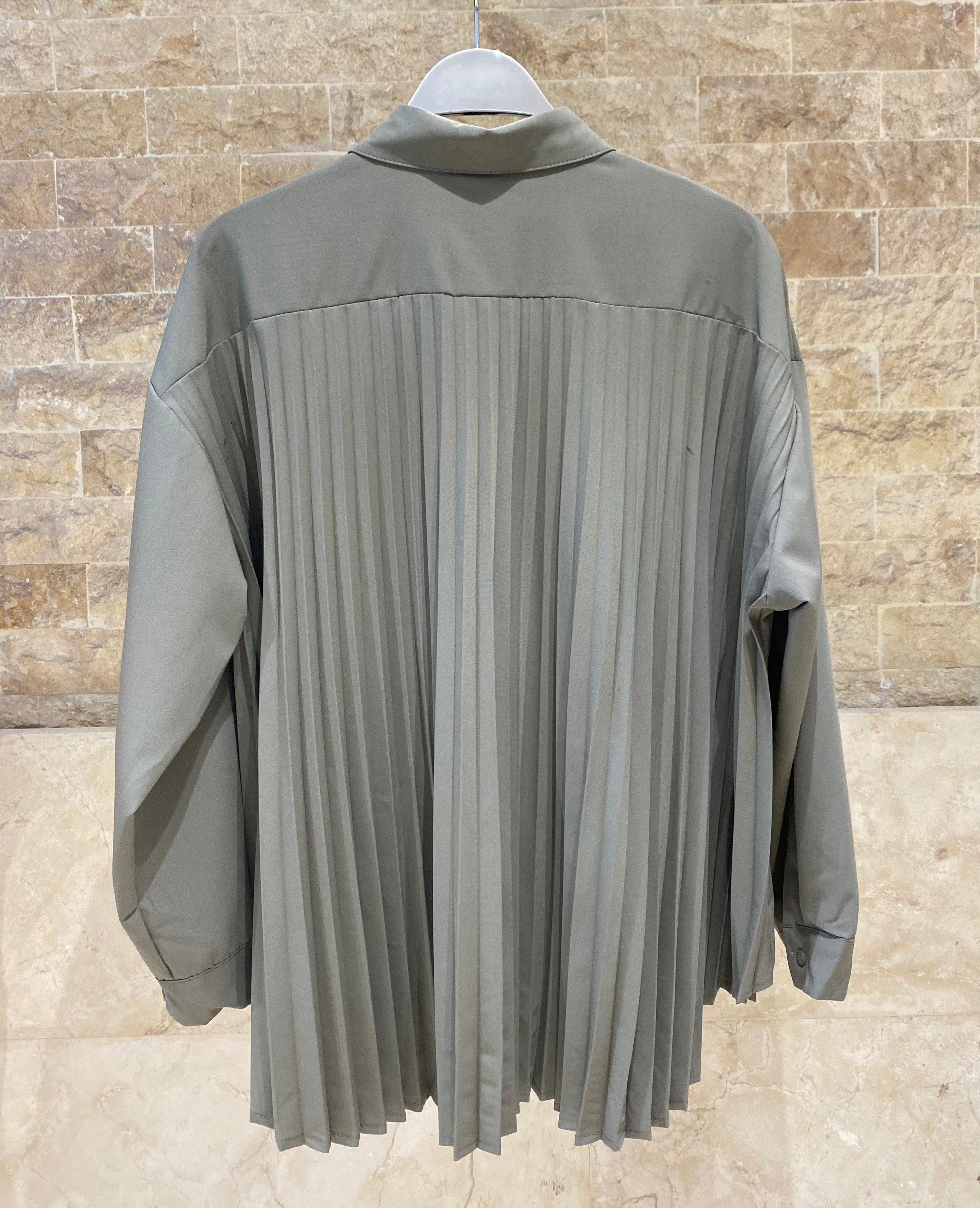 DB90418 Oversized Long Back Shirt