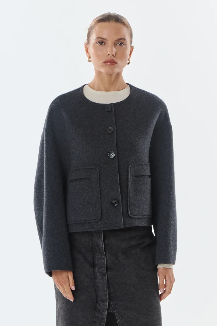 Karen Wool & Cashmere Blend Jacket