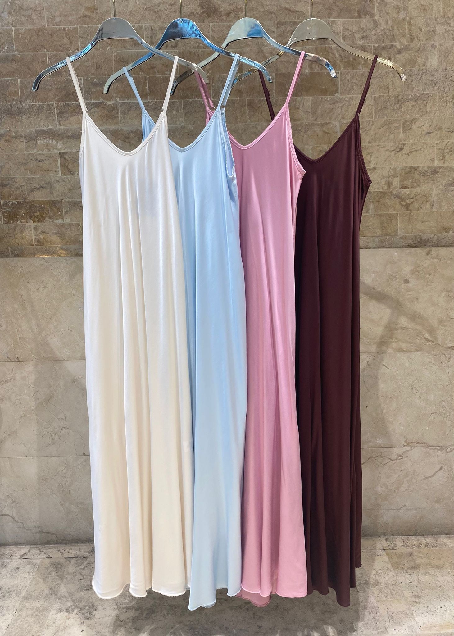 Satin Sleeveless Dress KD7505VS-2