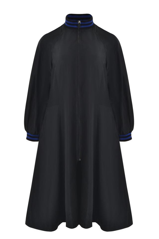 Zip-Front Flared Midi Coat 8601.7023