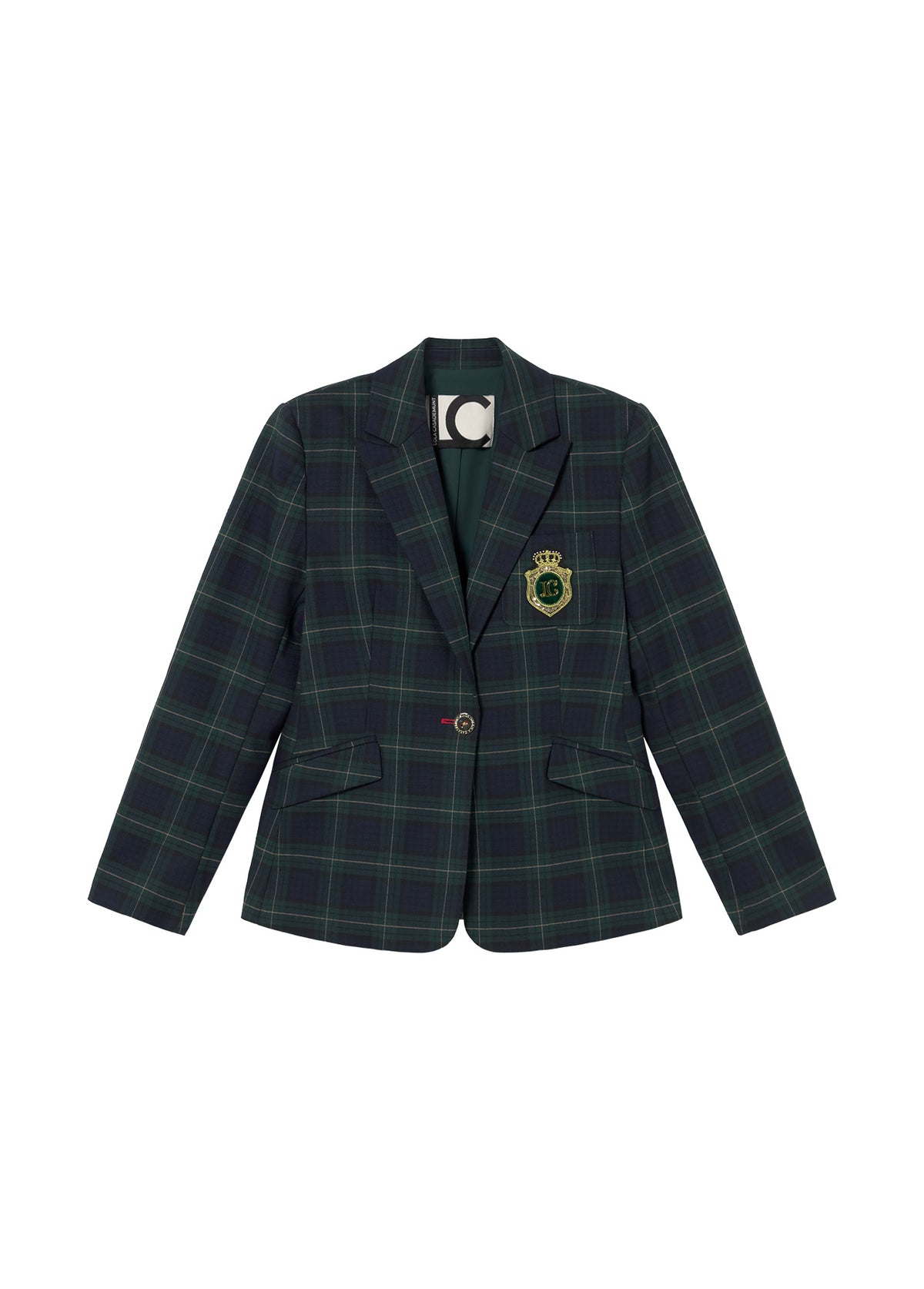 LF2602017/4024 Tartan Patterned Jacket and Pant Set