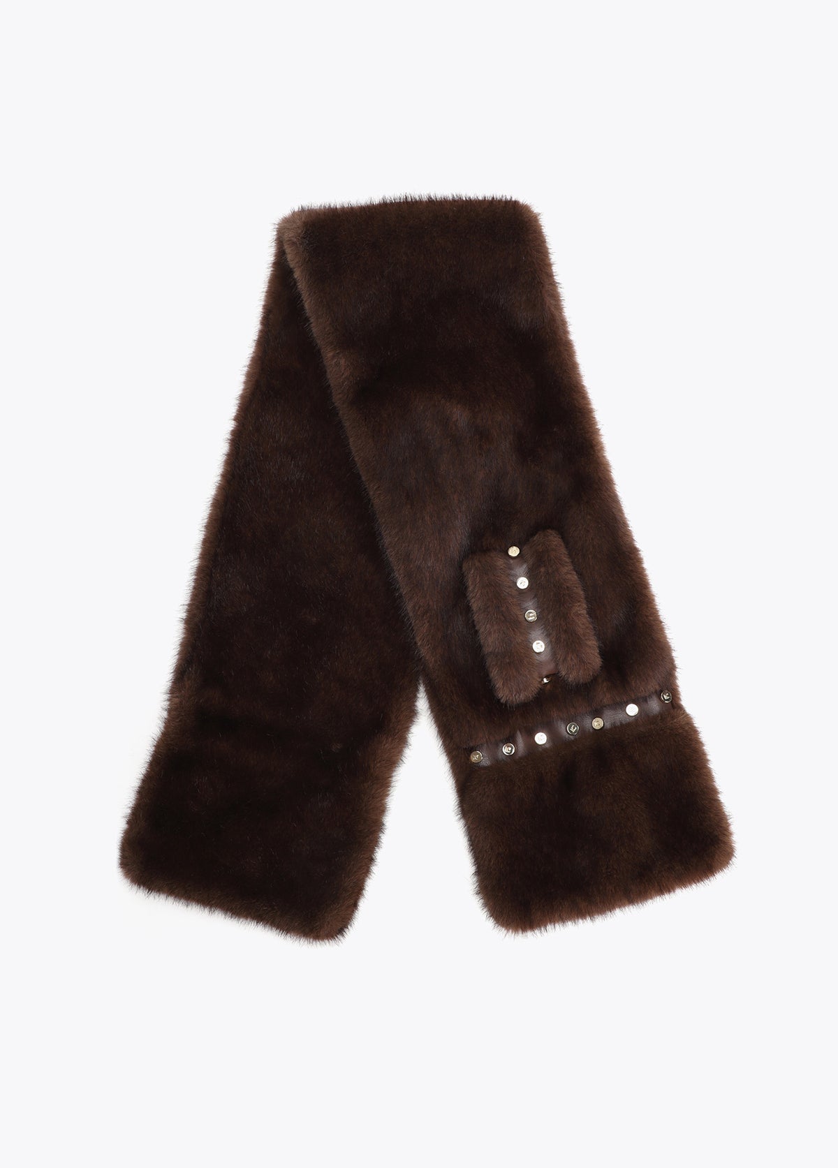 LF2607047 Faux Fur Neck Warmer Scarf