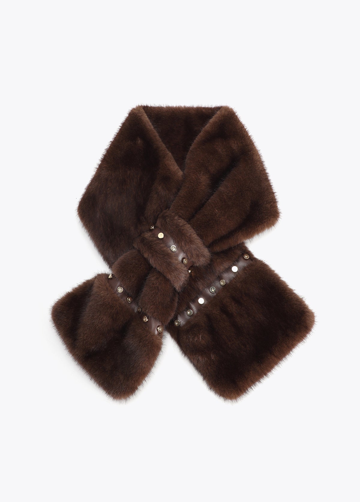 LF2607047 Faux Fur Neck Warmer Scarf