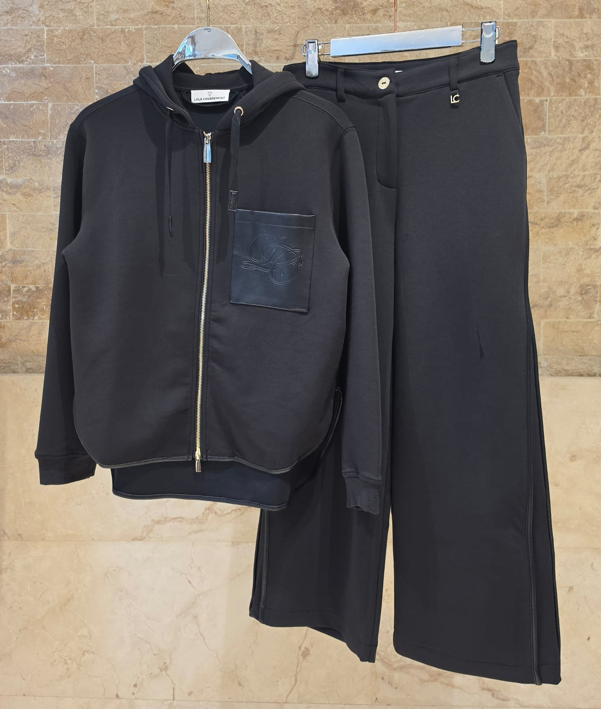 LF2611040/4029 Hooded Long Back Sweatshirt and Jogger Pant
