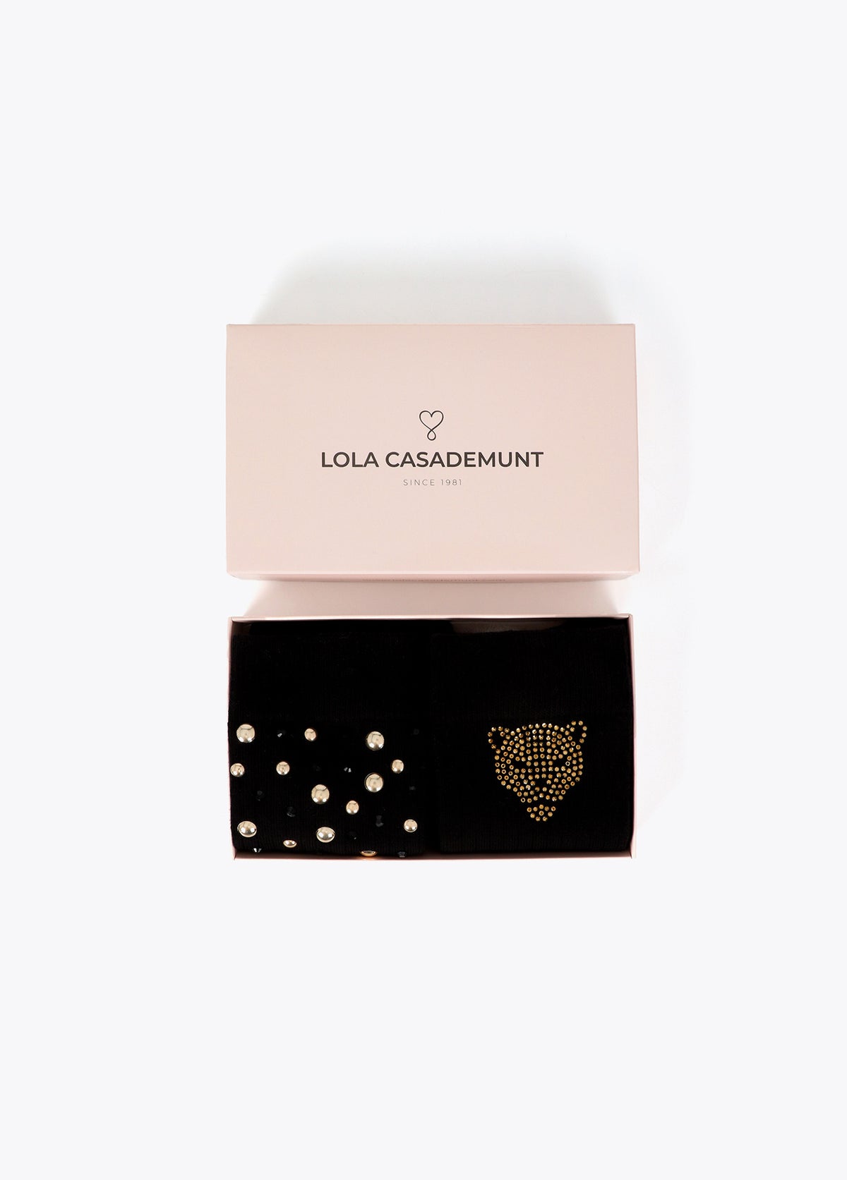 LF2613003 Socks with Pearls and Crystals