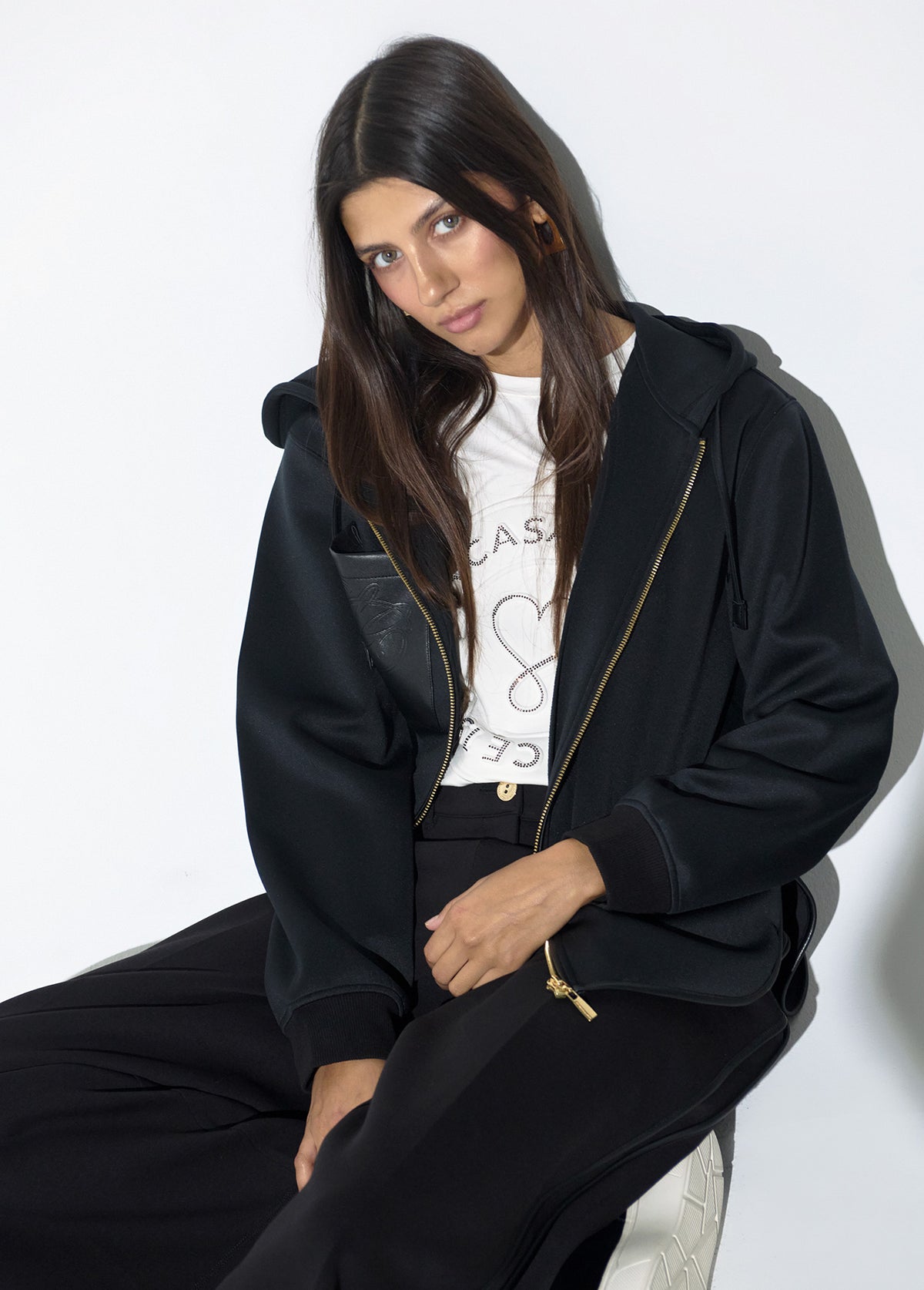 LF2611040/4029 Hooded Long Back Sweatshirt and Jogger Pant