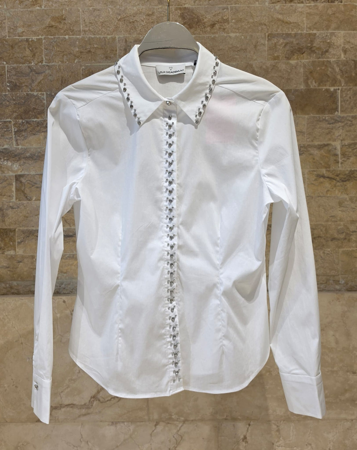 LF2615006 Fitted White Poplin Shirt