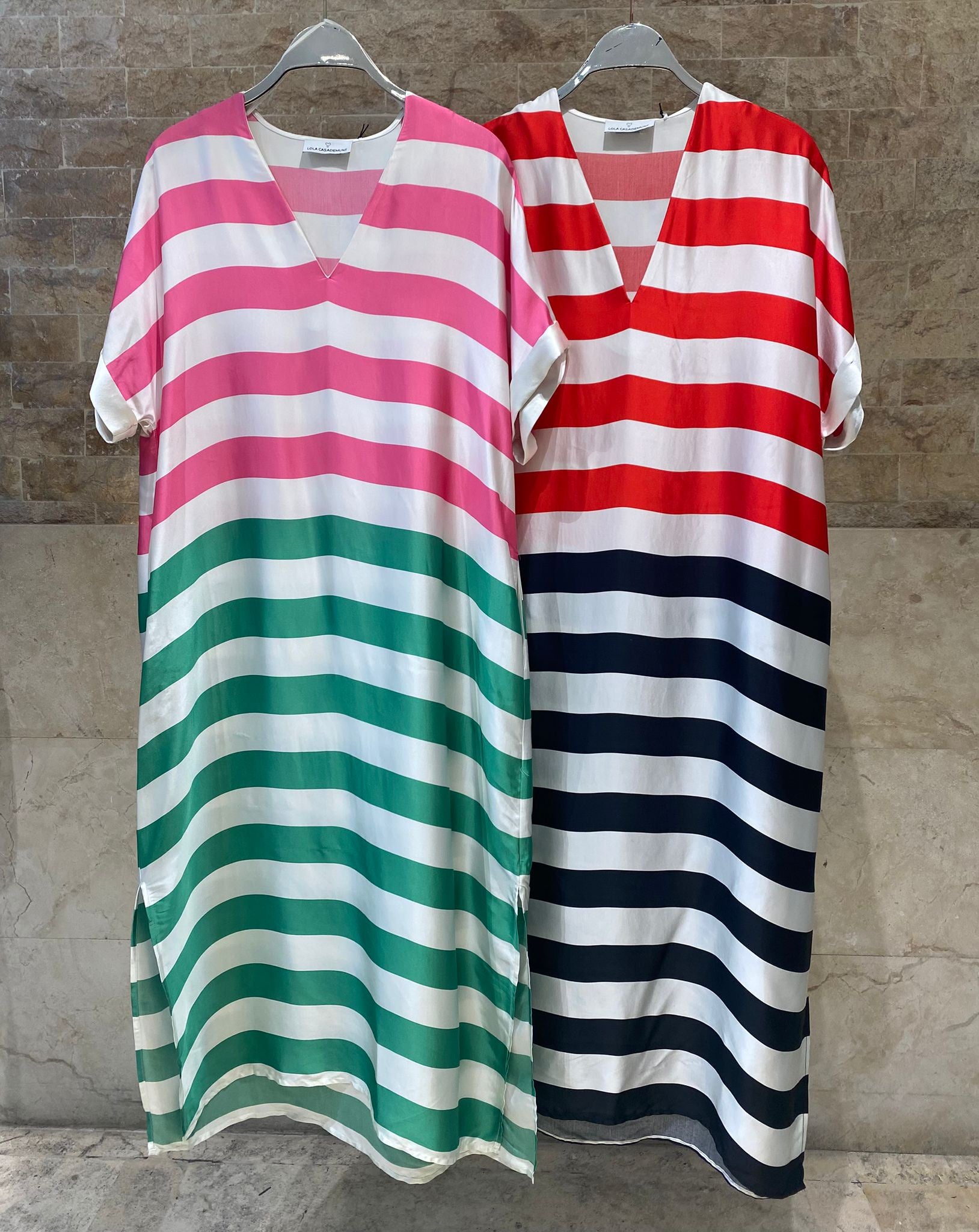 Stripe Long Dress LS2616013