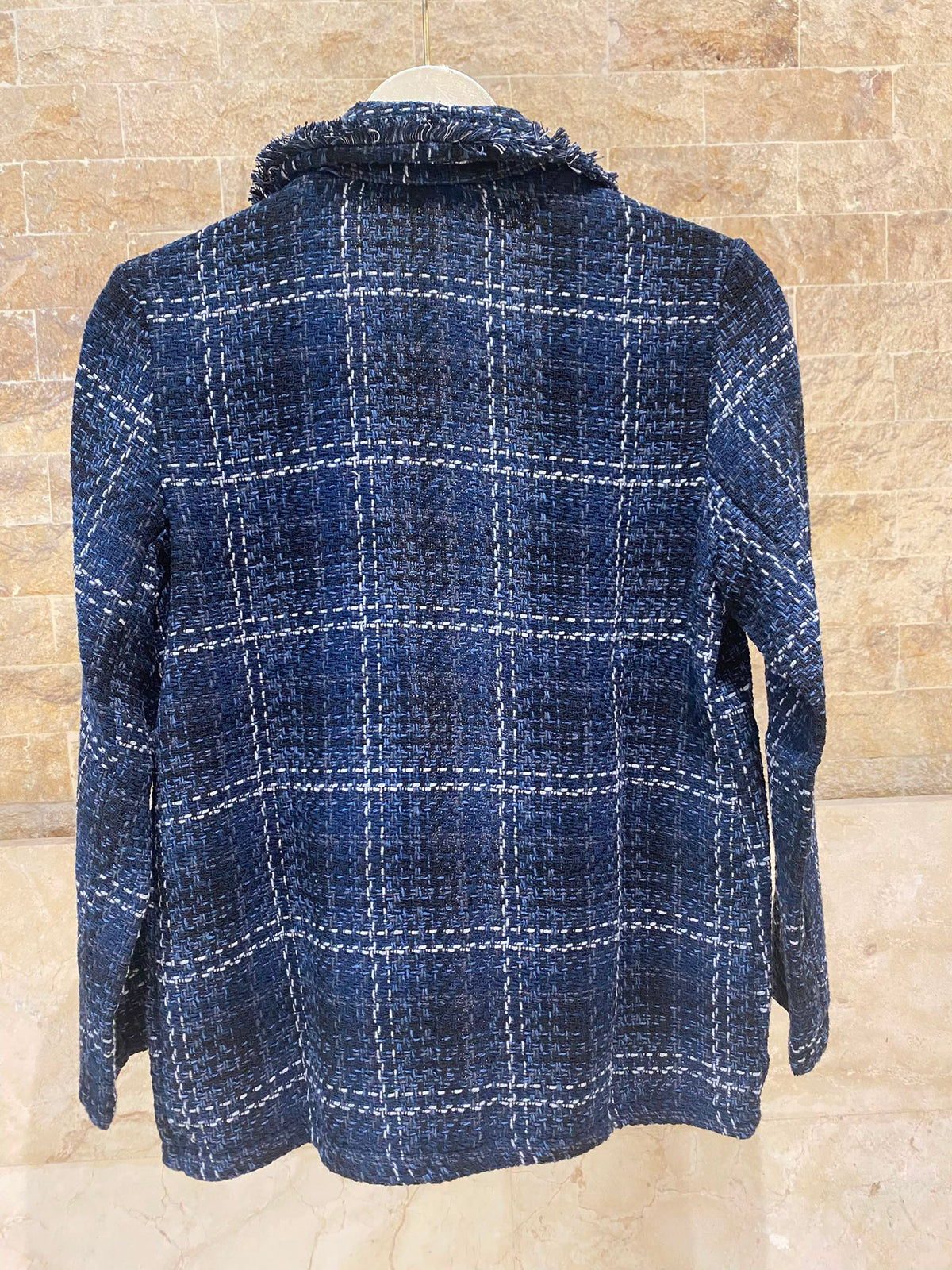 MF55008-2 Plaid Tweed Jacket