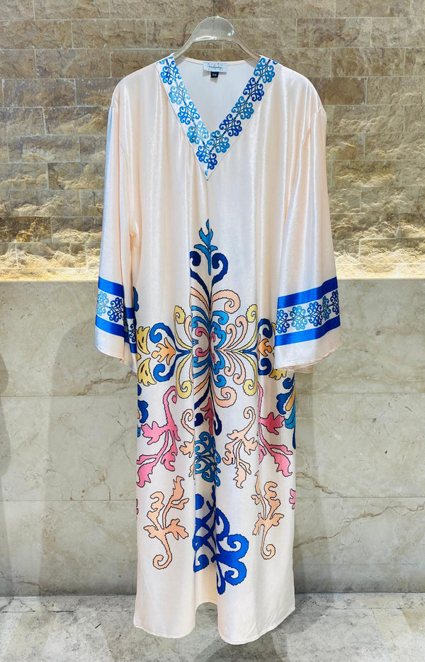 Peach Print Kaftan
