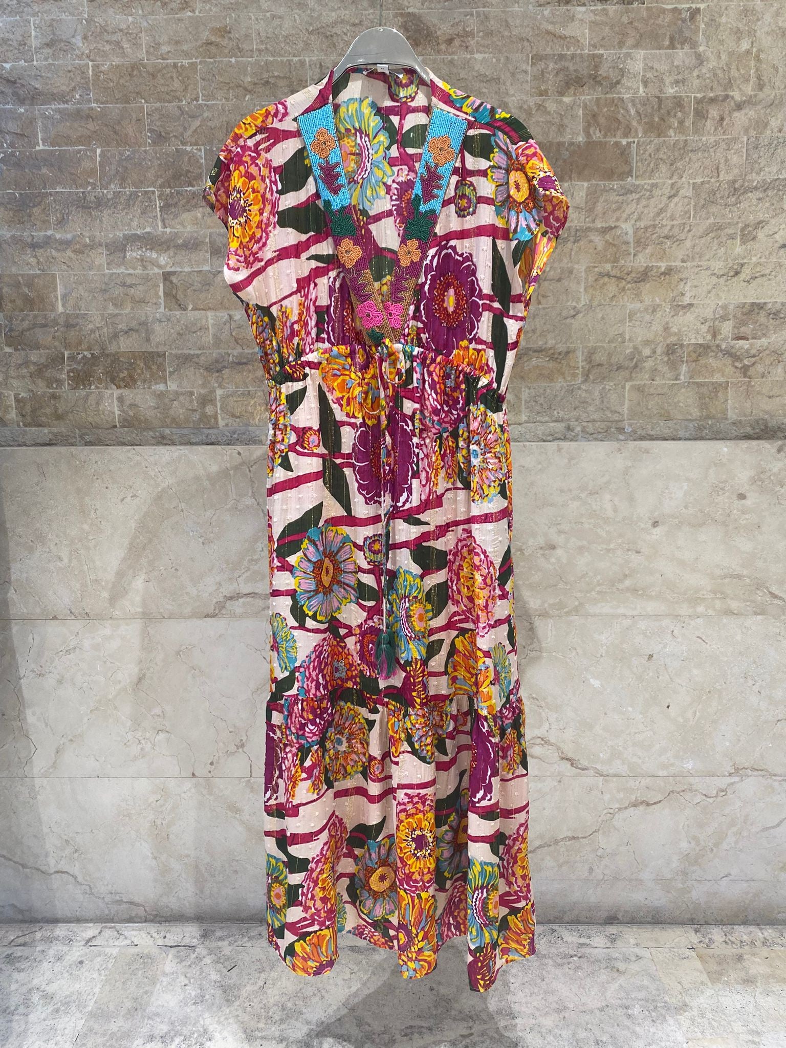 Satina Floral Printed Maxi Dress