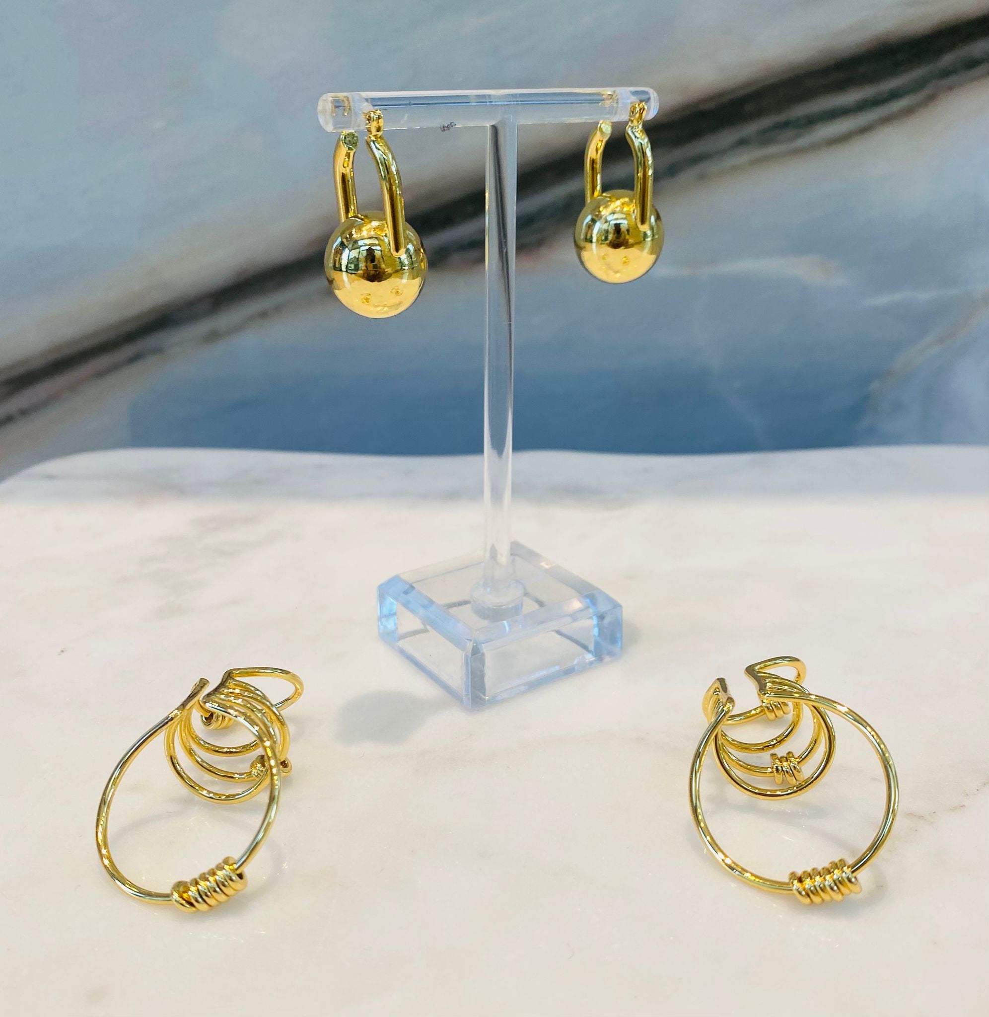 Sonet Earrings طقم أقراط ومشبك أذن