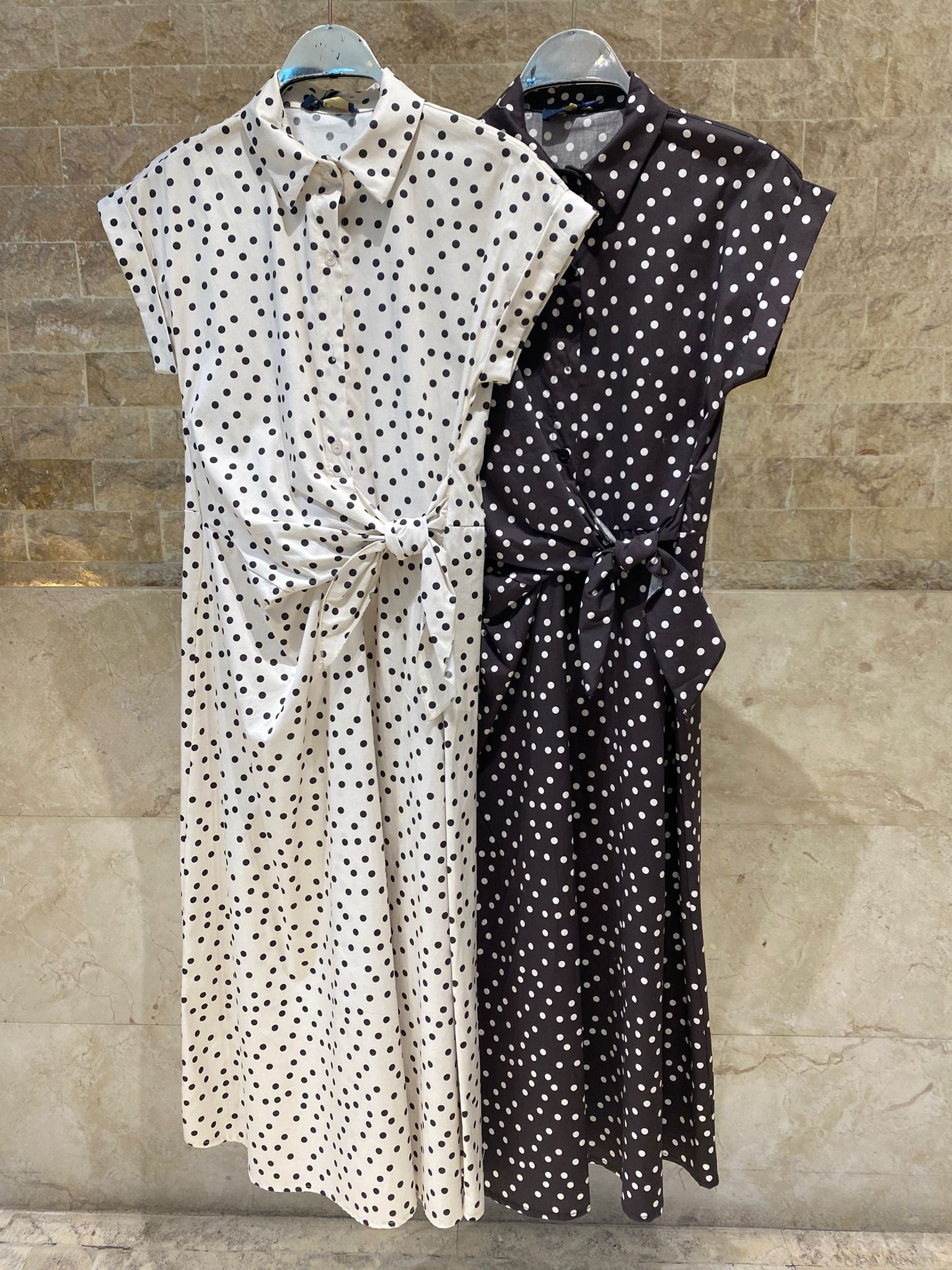 Polka Dot Long Dress TDM23824-4