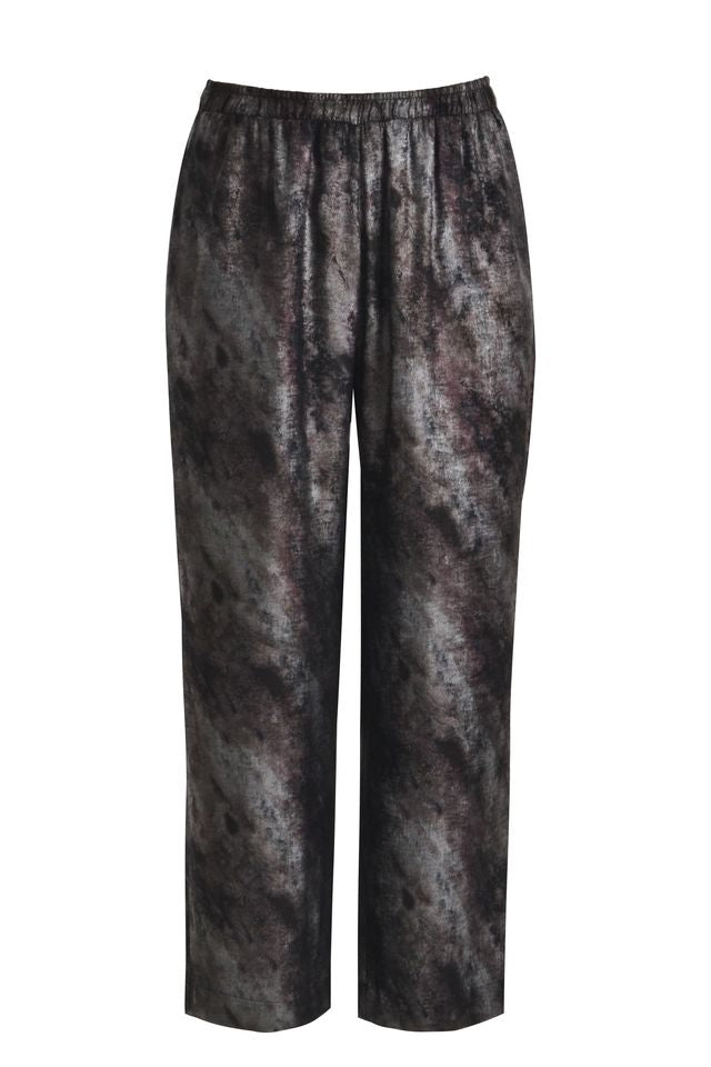 Printed Satin Shirt & Wide-Leg Trousers Set 8601.3059/2079