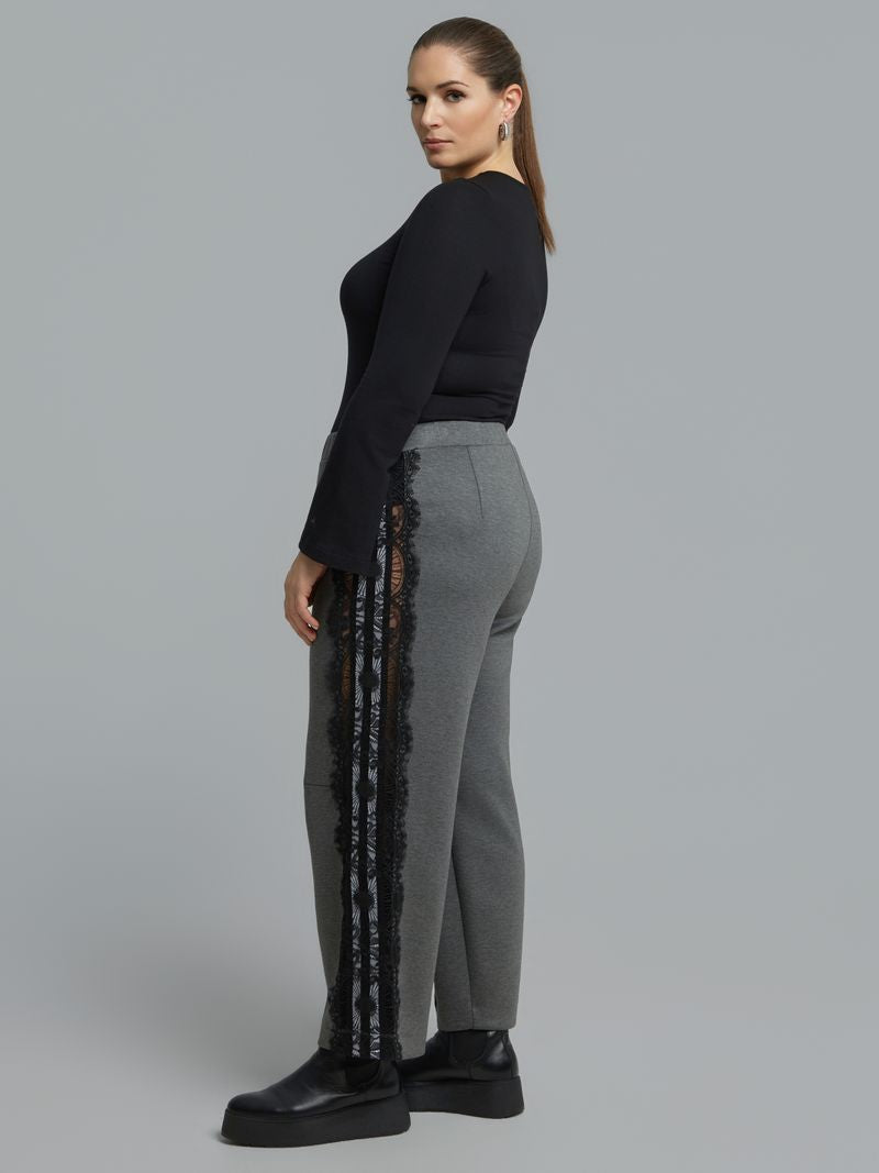 Lace Detail Zip-Up Tracksuit Set 8601.4019/2061
