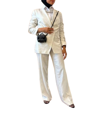 Shimmery Linen Jacket and Pants