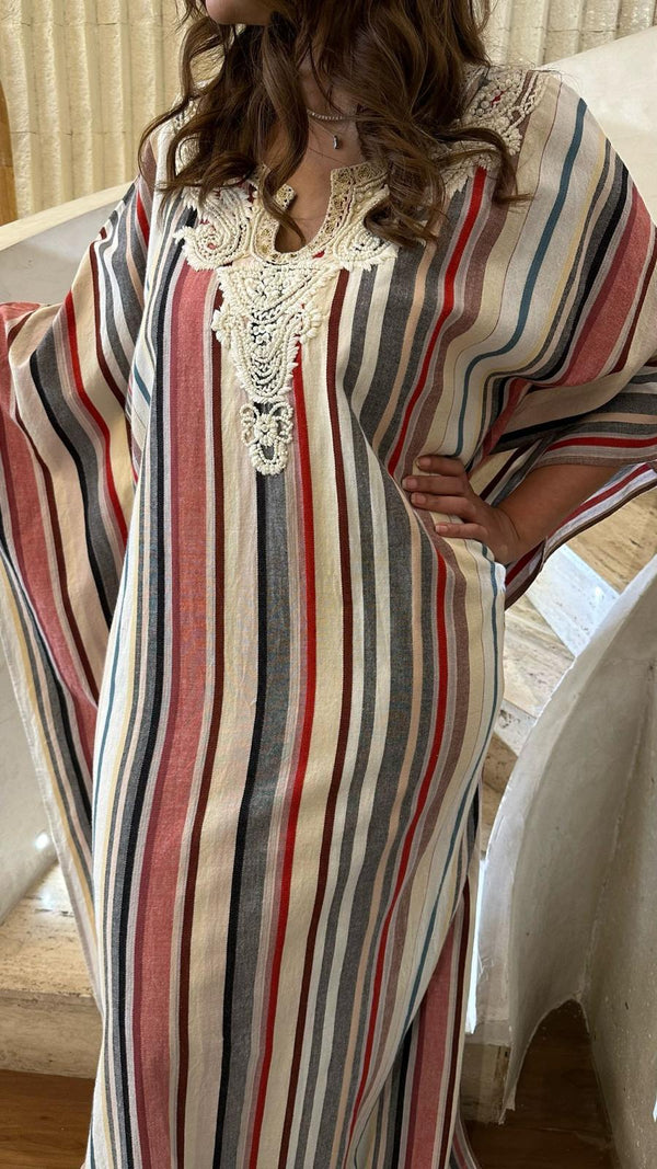 Long Striped Kaftan - AWS2-856