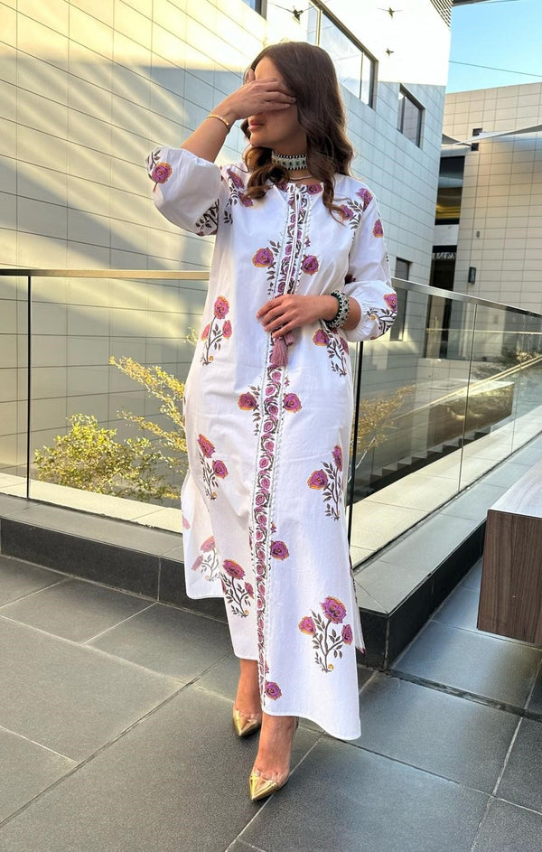 Long Cotton Poplin Dress - AWS2-640