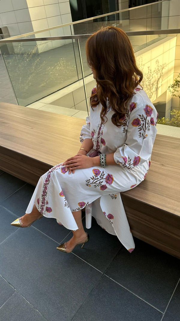 Long Cotton Poplin Dress - AWS2-640