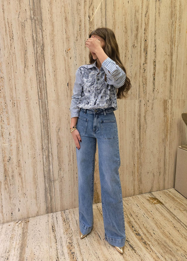 Straight Cut Denim Jeans - SD9181