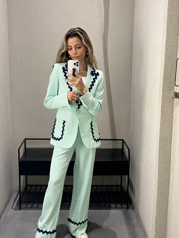 Sandra Striped Pants - 32195