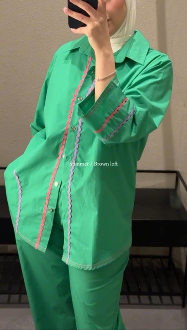 Louisa Set - Women's Shirt and Pants Set