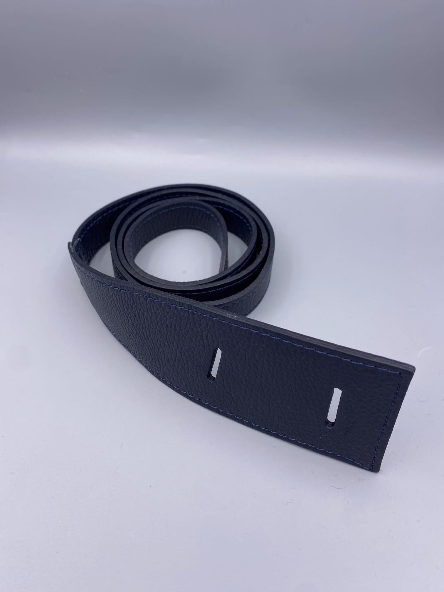 55035 Slim Leather Belts - Brown Loft