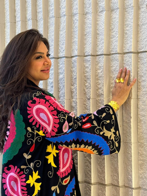 Embroidered Dress and Kaftan - AWS2-814