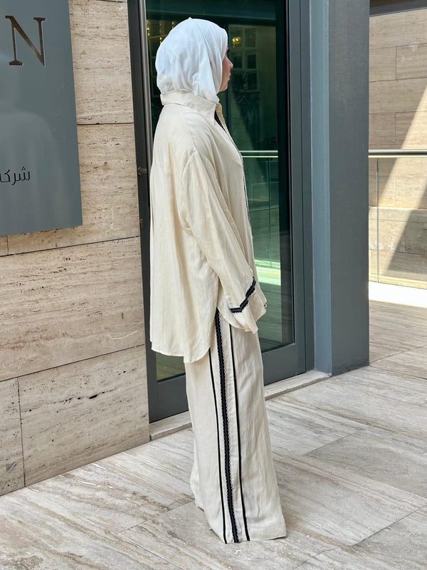 Wide Leg Linen Pants - 8301.2057