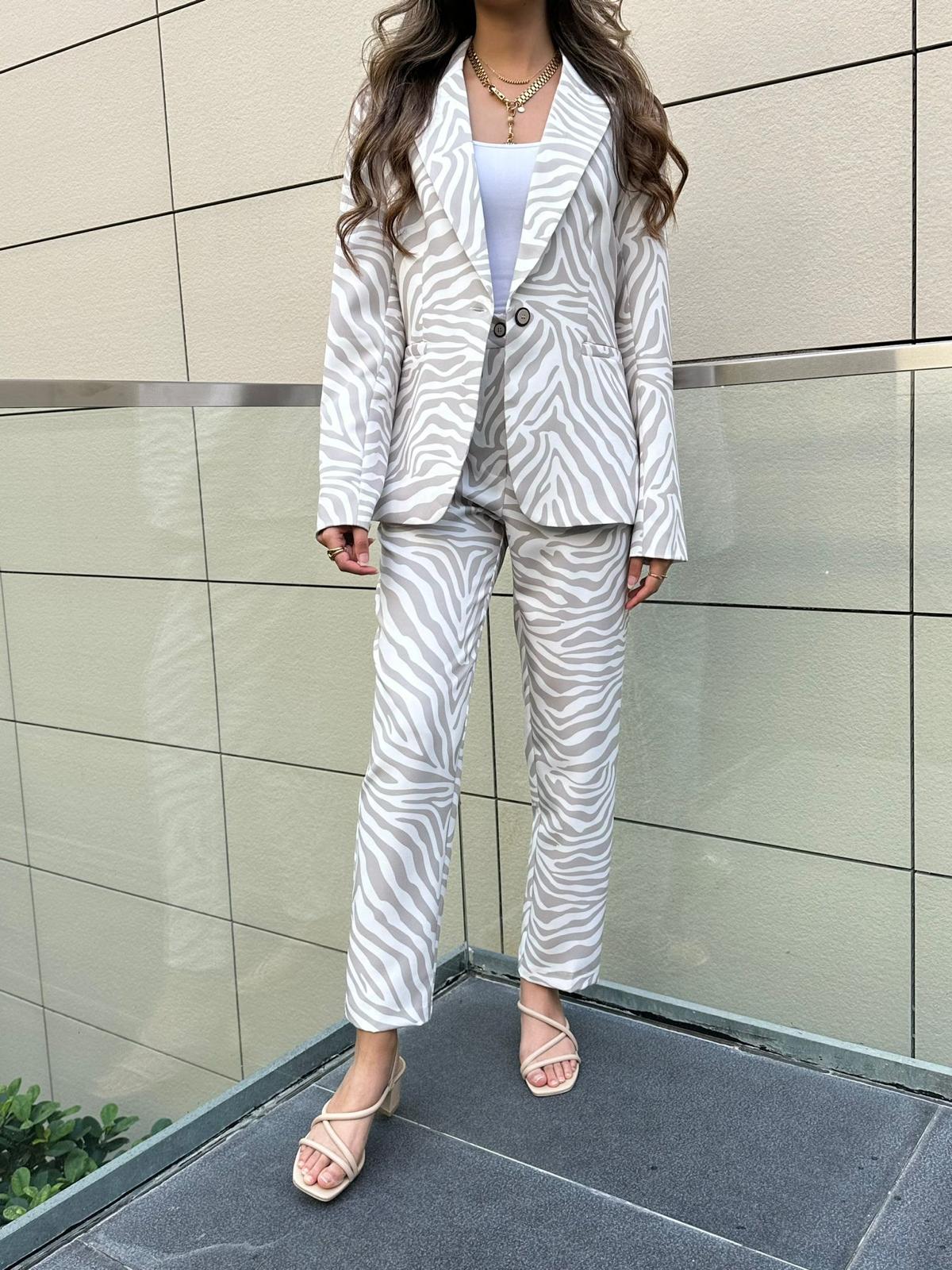Zebra Print Pants - 43-5146