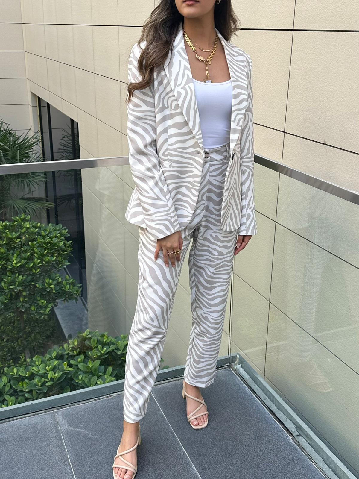 Zebra Print Pants - 43-5146