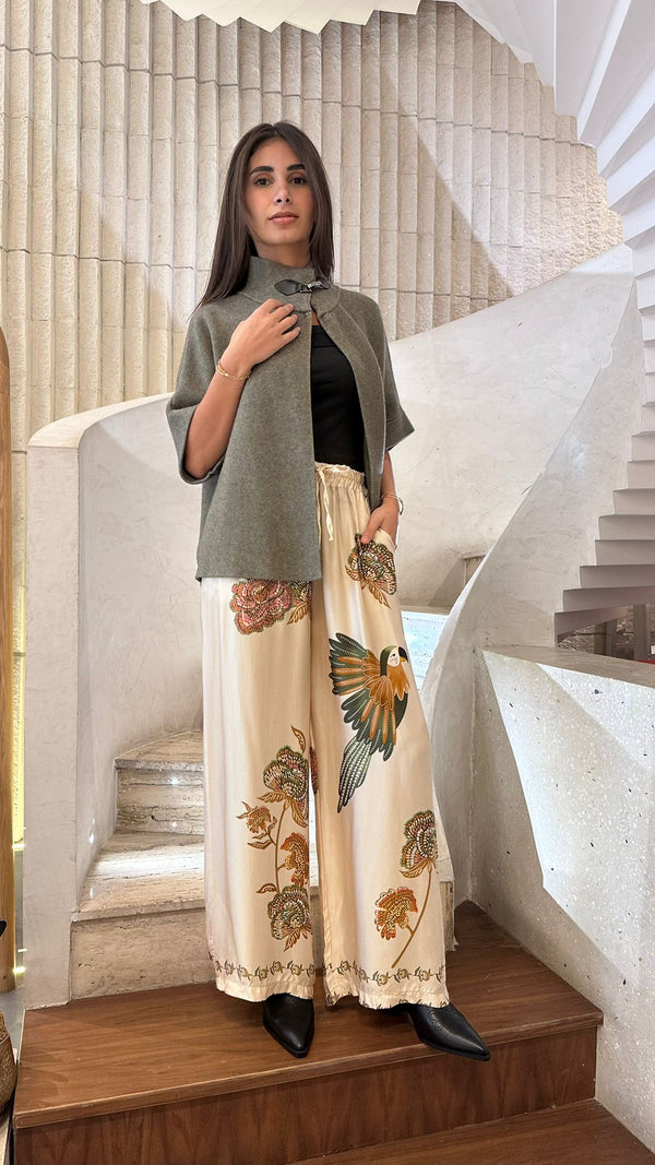 HY2394 High Collared Neck Sweater Topسترة بياقة عالية وياقة عالية